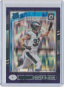 2024 Donruss Optic Cooper DeJean Purple Shock Rated Rookie #221 Eagles - Bild 1 von 2