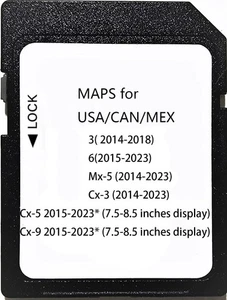 Latest Updated Navigation sd Card Compatible with CX3(2014-2023) Black - Picture 1 of 5