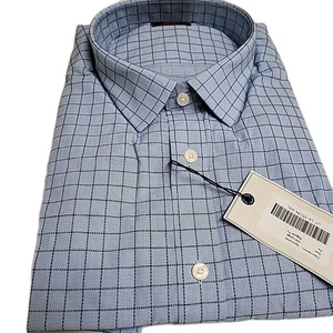 Camicia UNTUCKIT Spumante XXL blu/blu a quadri manica lunga con bottoni nuova con etichetta colletto - Foto 1 di 8