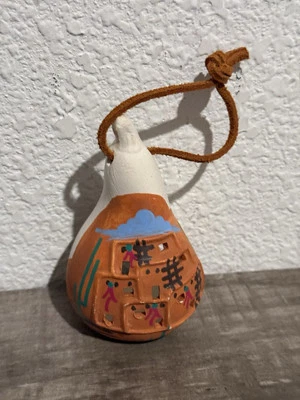Cactus/Flower Hanging Bird Feeder Pot Southwestern Pottery Clay Santa Fe 2005 - Image 1 of 4