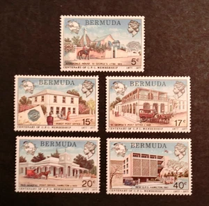 Bermuda Scott 350-54 Compl Set of 5 Mint Never Hinged 1977 UPU Centenary Stamps - Picture 1 of 1