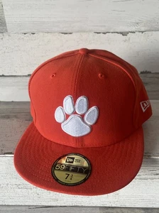 Men's New Era Clemson Tigers Team Logo 59FIFTY Low Profile Fitted Hat 7 3/4 - Picture 1 of 4