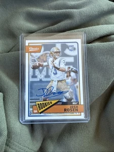 Classics Rookies Significant Signatures 2018/35 Josh Rosen #205 Rookie Auto RC - Imagen 1 de 3