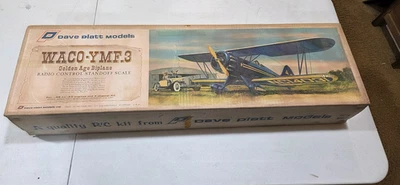 Dave Platt 型号 Waco YMF 3 遥控模型飞机套件 全新 — 第 1/3 张图片