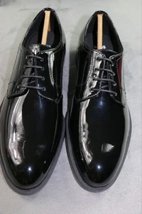 Zapatos de vestir HUGO BOSS para hombre NUEVOS $180 charol negro Colby Derby talla US 7 - Imagen 1 de 11