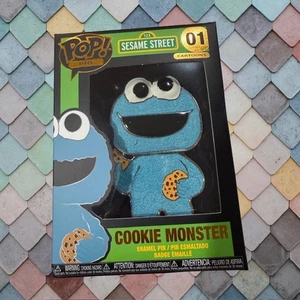 POP! Pin Sesame Street 01 Cookie Monster 4” Enamel Pin New in Box - Picture 1 of 5