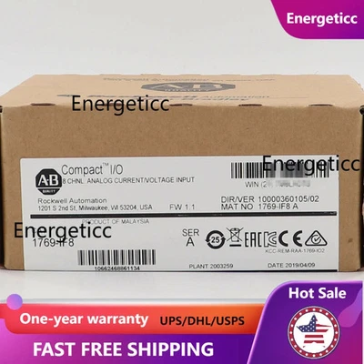 New Factory Sealed AB 1769-IF8 / A 8 Pt Analog Input Module 1769IF8 - Image 1 of 4