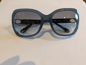 Neue Coach HC6238 Damen-Sonnenbrille, L1030 blaues Gestell graue Gläser mit Farbverlauf. - Bild 1 von 4