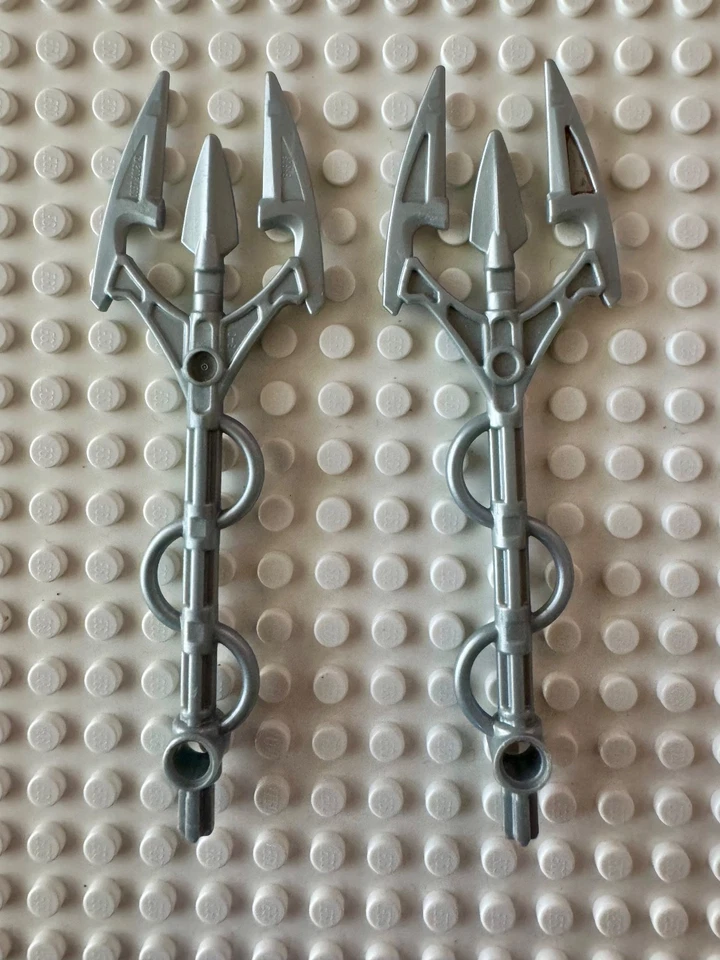 LEGO Bionicle Arma Vapor Tridente Perla Gris Claro 64308 Cantidad 2 Foto 1 de 1