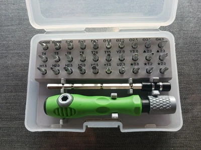 Coffret tournevis et embouts de vissage de précision 32 en 1 - Photo 1/3