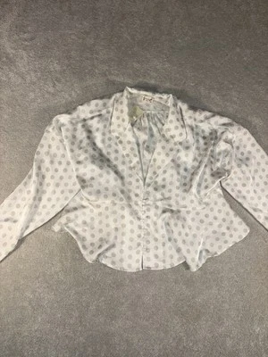 Free People Intimately Top Grande Nuevo Con Etiquetas Satén Lunares Incrustación Mariposa Foto 1 de 4