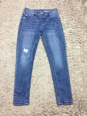Pantalones de mezclilla ajustados ajustables Studio V Vigoss para niñas talla 12 azul denim elástico Foto 1 de 4