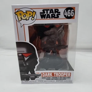 Star Wars Funko Pop Dark Trooper 466 Bobble Head The Mandalorian Collectible - Picture 1 of 6