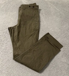 Filson Dry Shelter Cloth Pant 11010763 MADE IN USA Otter Green Olive 38 - Picture 1 of 10