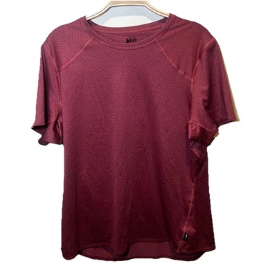 REI Co-Op Short Sleeve Mauve Scoop Neck Short Sleeve Womens Size XL Athleisure — 第 1/4 张图片