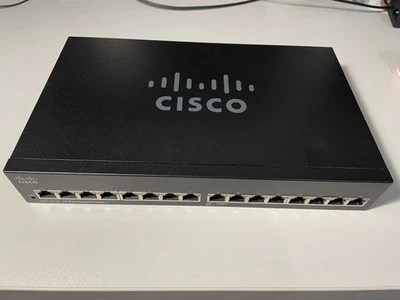 CISCO SWITCH SG110-16 GIGABIT 16 PORTS - Photo 1/4