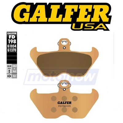 Galfer Brakes Front HH Sintered Brake Pads for 2000 BMW R1100SA SE - Brake mm Foto 1 de 4