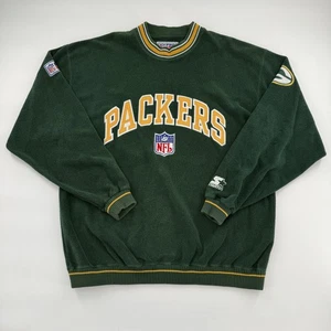 Vintage Green Bay Packers Sweater Mens Medium NFL Football Starter Pullover 90s - Picture 1 of 12