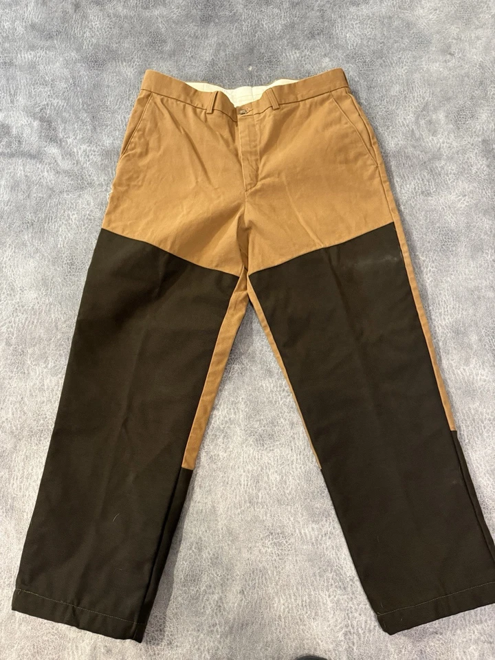 Pantalones Cabelas de Colección Para Hombres 34 Marrón Algodón Encerado Cepillo Briar Guard Upland Hunt Foto 1 de 4