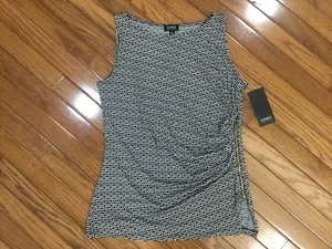 NWT Jones New York Women’s Sleeveless Top Blouse Side Zipper Sz L  MSRP $49 - Picture 1 of 4