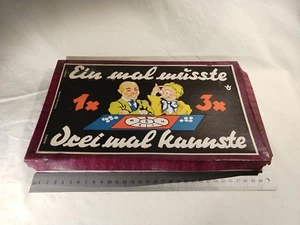 Gesellschaftsspiel "Ein mal musste, drei mal kannste", antik, vintage - Bild 1 von 1