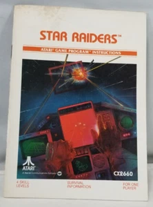 Vintage 1982 Atari Star Raiders Game Program Instructions Booklet - Picture 1 of 2
