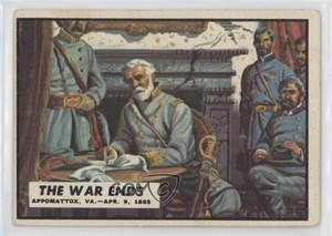 1962 Topps Civil War News Robert E Lee The War Ends #87 0hq5