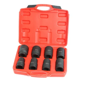 8Pc Hex Deep Jumbo Impact Socket Set, 1" Drive ,Metric 22,24,27,30,32,36,38,41mm - Picture 1 of 4