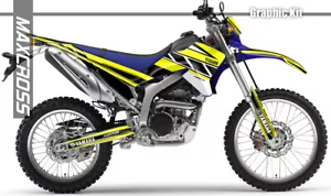 YAMAHA WR250R WR250X ALL YEARS MAXCROSS GRAPHICS KIT DECALS STICKERS FULL YMH1 - Picture 1 of 6