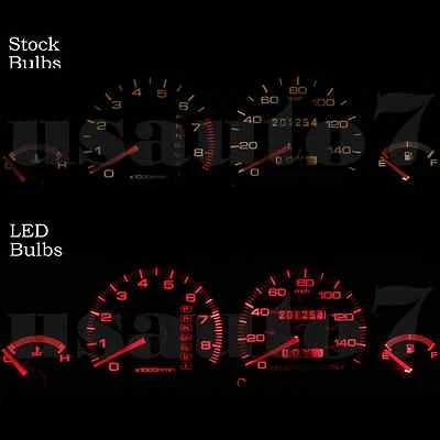 NEW Dash Instrument Cluster Gauge RED SMD LED LIGHT KIT Fits 94-01 Acura Integra - Image 1 of 4