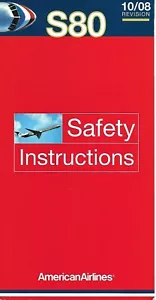 Safety Card - American - S80 - MD-80 series - 2008 (S4428) - Bild 1 von 1