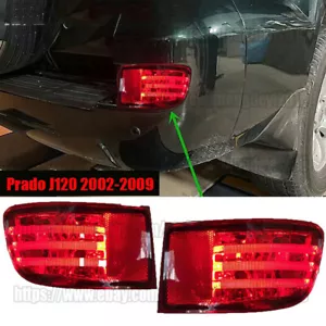 2PCS LED For Toyota Land Cruiser Prado J120 2002-2009 Rear Bumper Lamp Fog Light - Picture 1 of 7