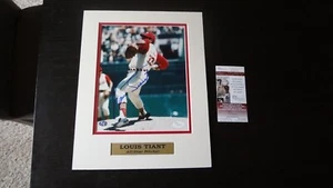 CLEVELAND INDIANS LUIS TIANT AUTOGRAPHED MATTED 8 X 10 PHOTO JSA AUTHENTICATED - Picture 1 of 7