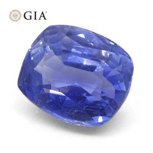 Cuscino 6,98 ct zaffiro blu certificato GIA Sri Lanka non riscaldato - Foto 1 di 16