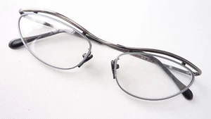 Select Brille handmade Cateyeform Metallgestell Damenbrille antiksilber Gr. M - Bild 1 von 4