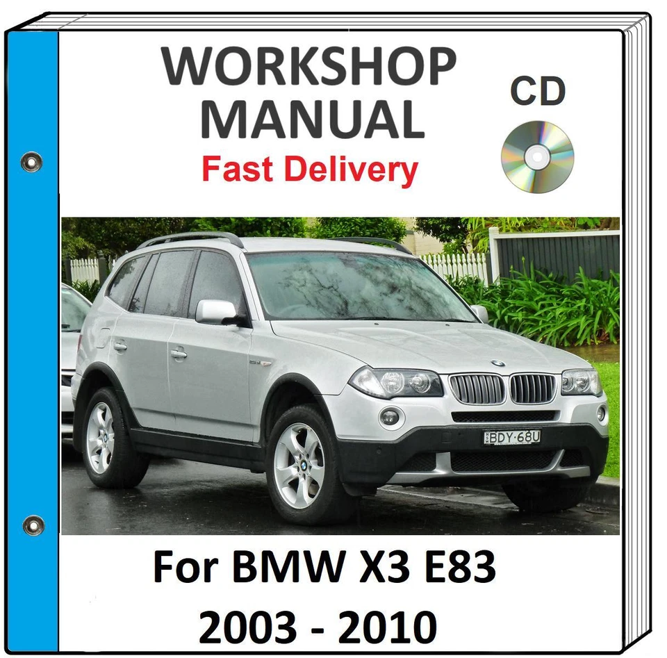 BMW X3 E83 2003 2004 2005 2006 2007 2008 2009 SERVICIO REPARACIÓN TALLER MANUAL CD Foto 1 de 1