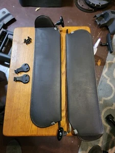 97-02 Jeep TJ Wrangler Agate Gray Factory Sun Visors & Clips Screws Visor Shade - Picture 1 of 2