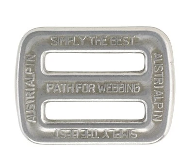 AustriAlpin 25mm/2.5cm - 2 Fach Schnalle/Triglide - Chrom/Poliert (FC06A)