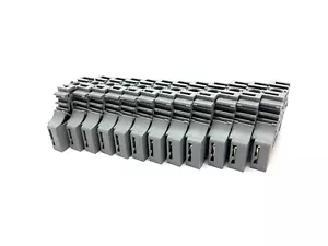 ABB Entrelec BAM 2 End Stops Gray 1SNA206351R1600 LOT OF 12 - Picture 1 of 6
