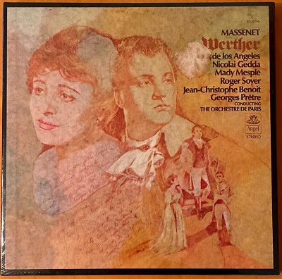 Massenet WERTHER De Los Angeles Gedda  EMI ANGEL 1969 BOX 3LPs  RARE  SEALED - Image 1 of 2