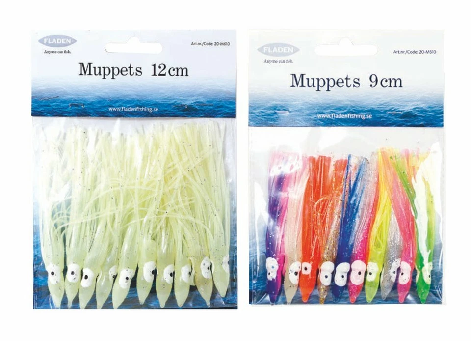 FLADEN Muppets - Oktopusse lose 9-15cm - 10er Pack Gummi-Oktopusse Meeresköder - Bild 1 von 1