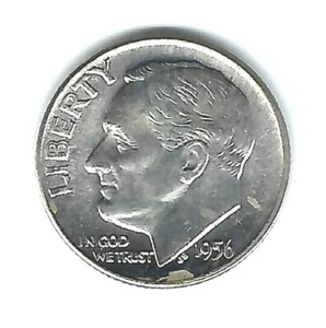 1956-D Denver Silver Uncirculated Roosevelt Dime! - Picture 1 of 2