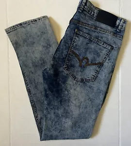 ROCAWEAR - Men's Stone Washed Denim Blue Jeans - Size 36x34 - Picture 1 of 9