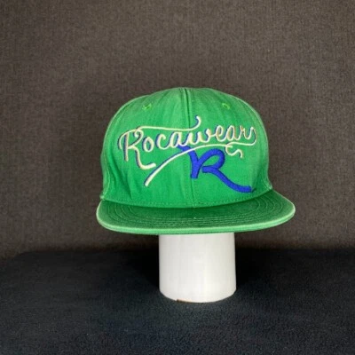 Sombrero Rocawear Para Hombre L/XL Verde Bordado Hip Hop Ajustado Informal Música  Foto 1 de 4