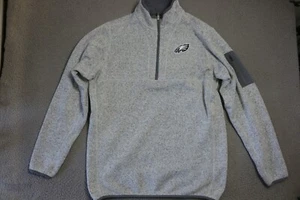 Antigua Philadelphia Eagles Jacke Herren L grau Quarter-Zip Mock Neck Langarm - Bild 1 von 11