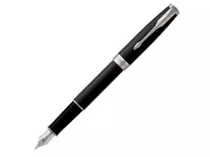Pluma estilográfica mediana Parker Sonnet (edición 2016) negra mate/plateada (1931522) - Imagen 1 de 4