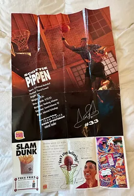 Cartel desplegable Scottie Pippen Burger King 1992 Foto 1 de 4