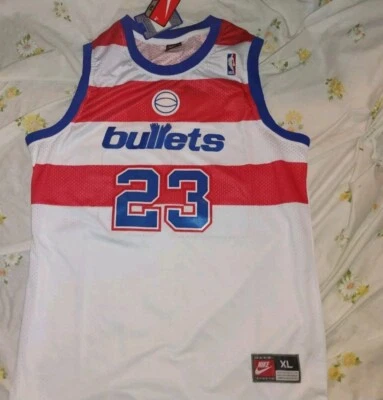 XL Michael Jordan Washington Bullets #23 Blue & Red NBA Jersey New - Image 1 of 2