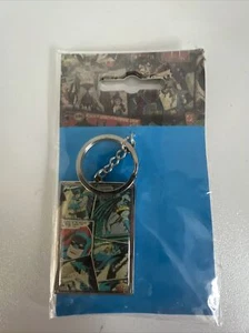 DC Comics Batman Retro Comic-Stil - Metall Spielzeug Schlüsselring Schlüsselanhänger Warner Bros selten - Bild 1 von 3