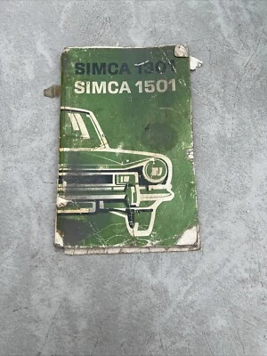 Simca 1301 1501 Operating Manual Handbook 1970 (E8A) - Image 1 of 2